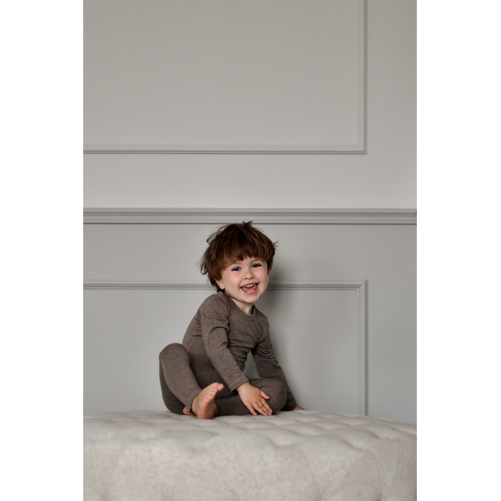 Mikk-Line pikkade varrukatega särk vill/bambus Melange Denver