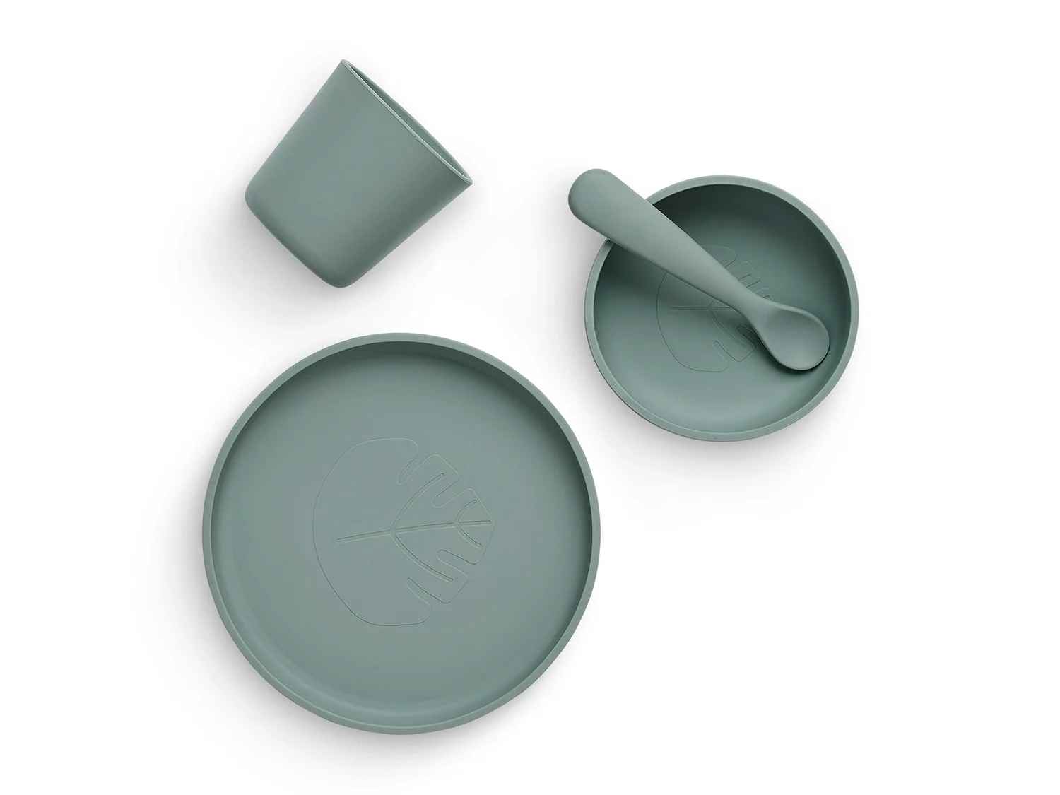 Jollein sööginõu komplekt 4pcs-Ash Green 