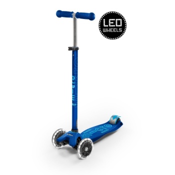 Micro Maxi Deluxe LED tõukeratas, sinine (navy) , 5-12 eluaastat