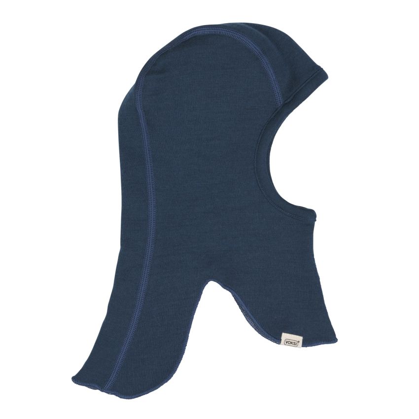 Voksi Wool meriinovillane tuukrimüts Balaclava Poppy Blue