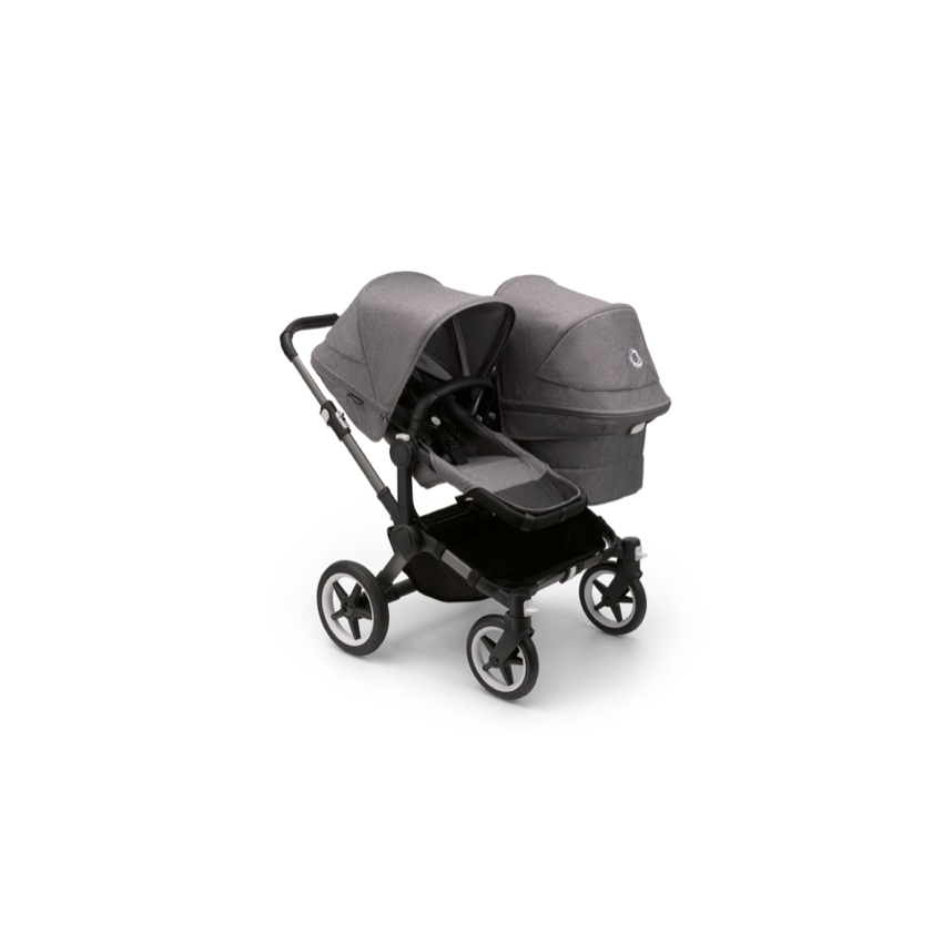 Bugaboo Donkey 5 Duo 2in1 vankrikomplekt Graphite/Grey Melange