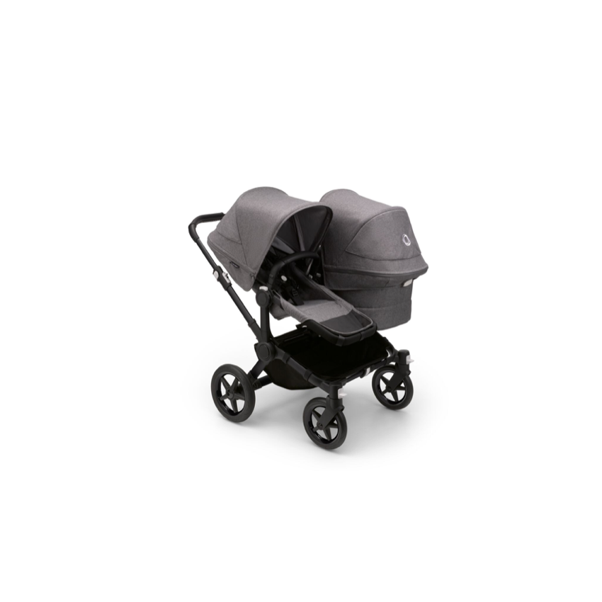 Bugaboo Donkey 5 Duo 2in1 vankrikomplekt Black/Grey Melange