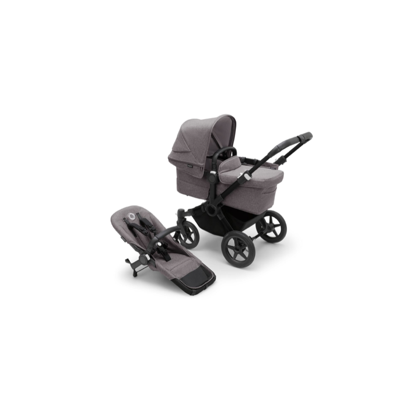 Bugaboo Donkey 5 Mono 2in1 vankrikomplekt Black/Grey Melange