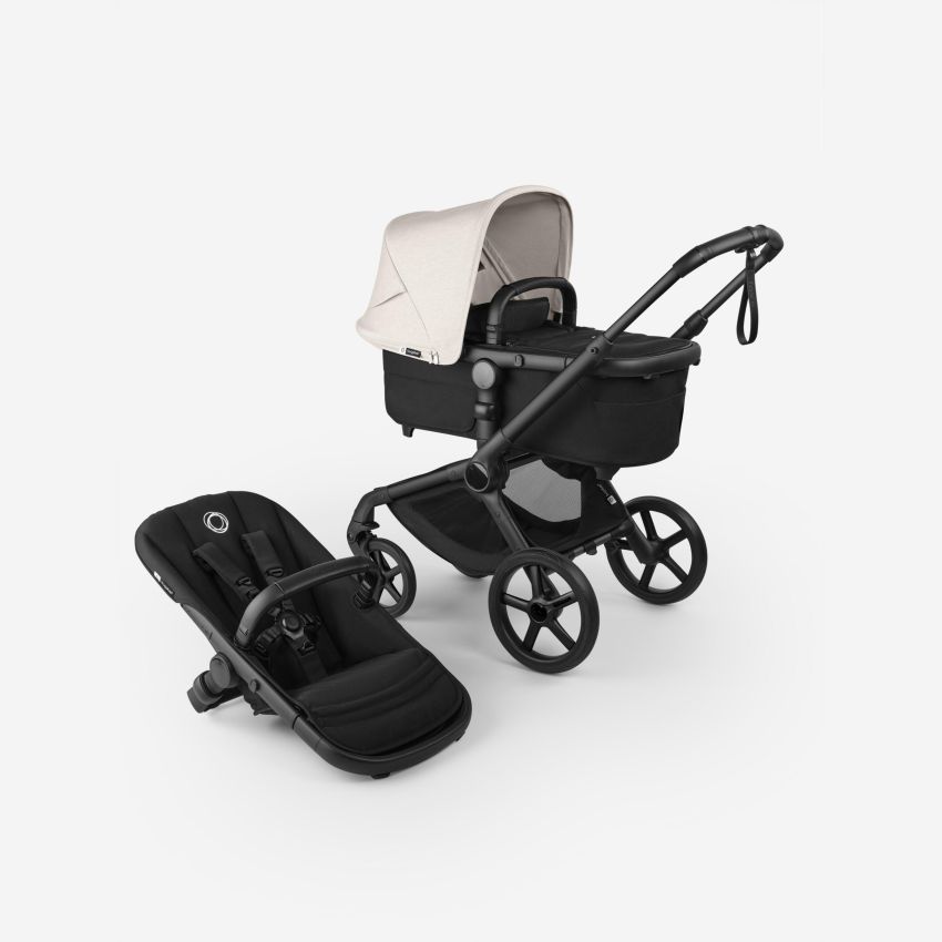 Bugaboo Fox 5 Renew 2in1 vankrikomplekt Black/Heritage Black/Misty White