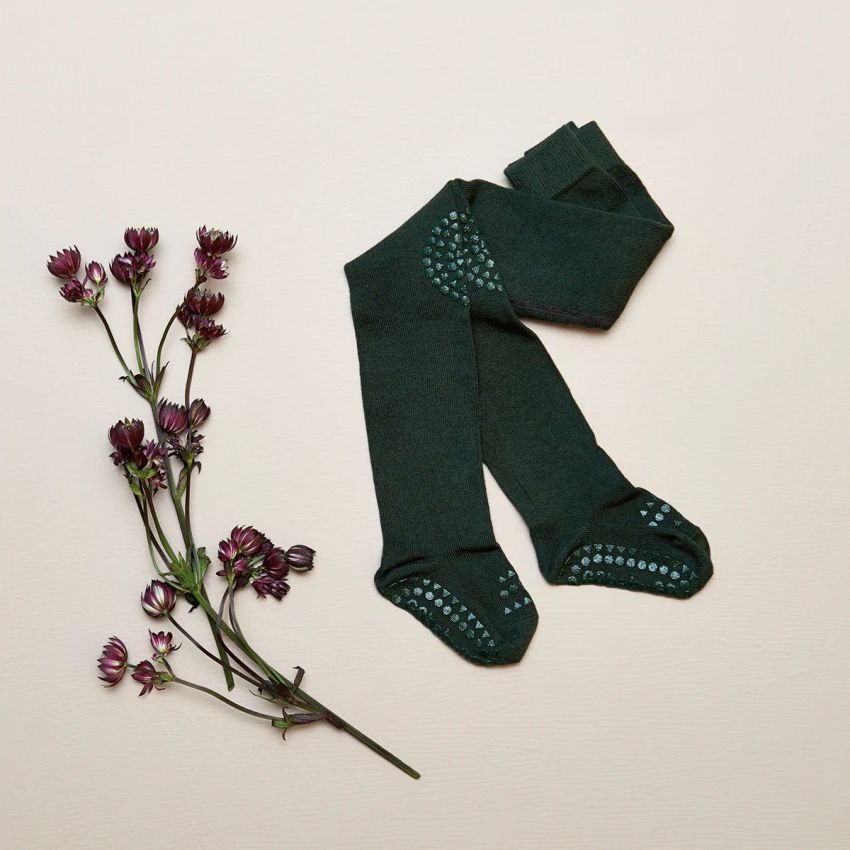 GoBabyGo Wool libisemiskindlad villased sukkpüksid Forest Green