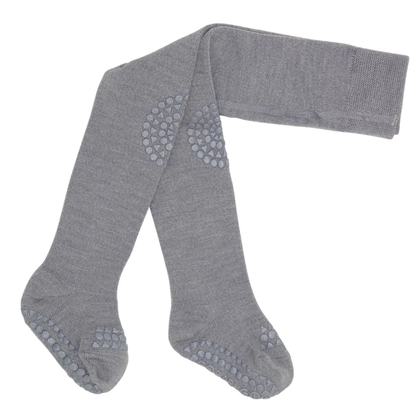 GoBabyGo Wool libisemiskindlad villased sukkpüksid Grey Melange