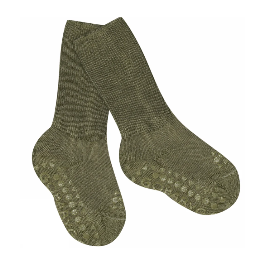 GoBabyGo Bamboo libisemiskindlad bambussokid Deep Lichen Green