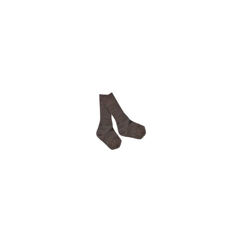 GoBabyGo Merino Wool libisemiskindlad meriinovillased sokid Chestnut