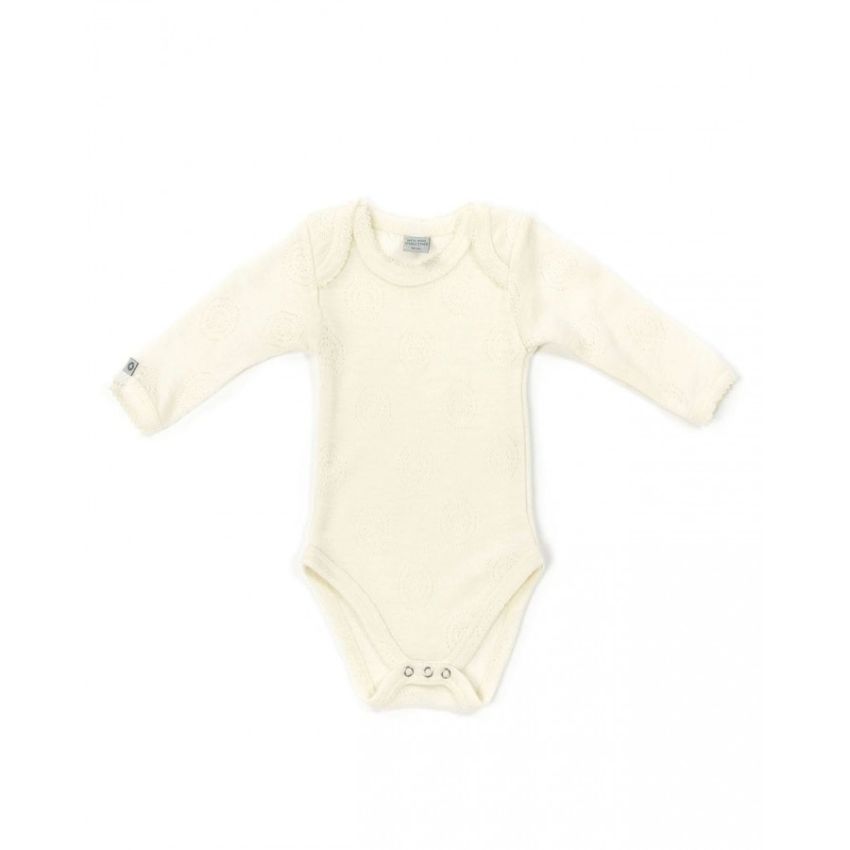 SmallStuff meriinovillane body pikkade varrukatega Off White