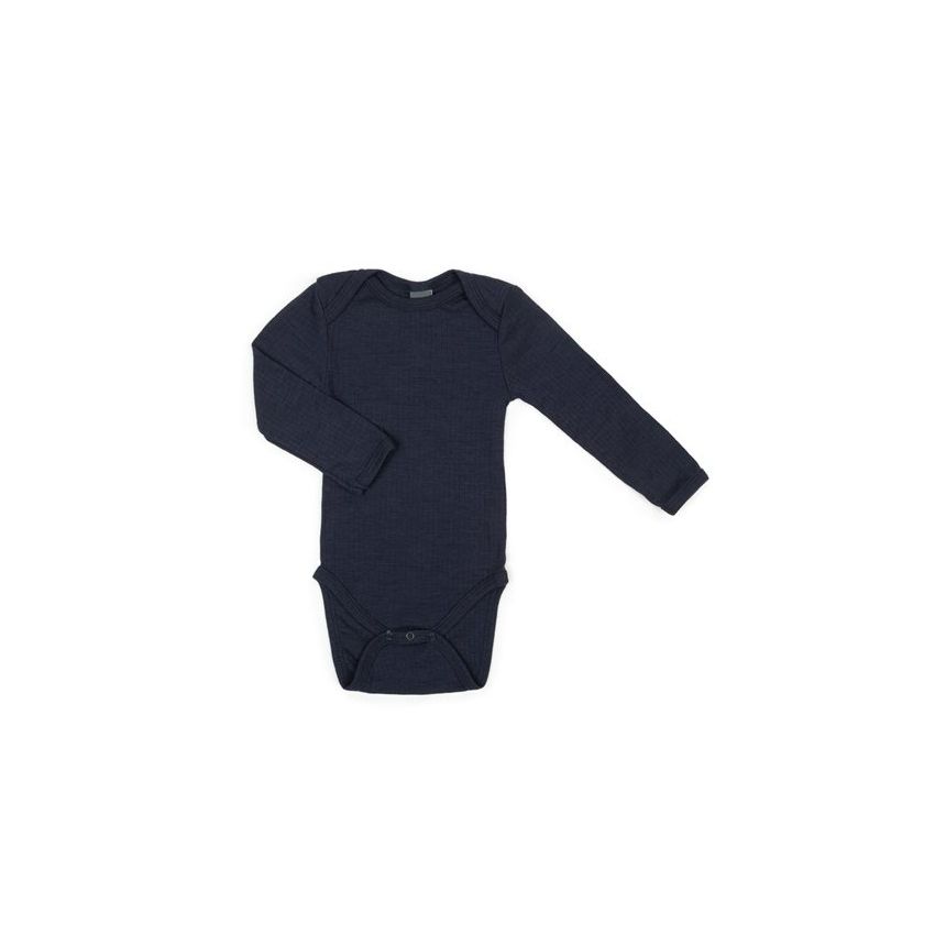 SmallStuff meriinovillane body pikkade varrukatega Navy Denim Melange