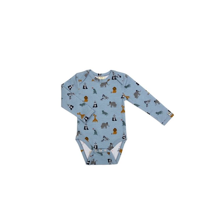 SmallStuff body pikkade varrukatega Zoo Garden Denim