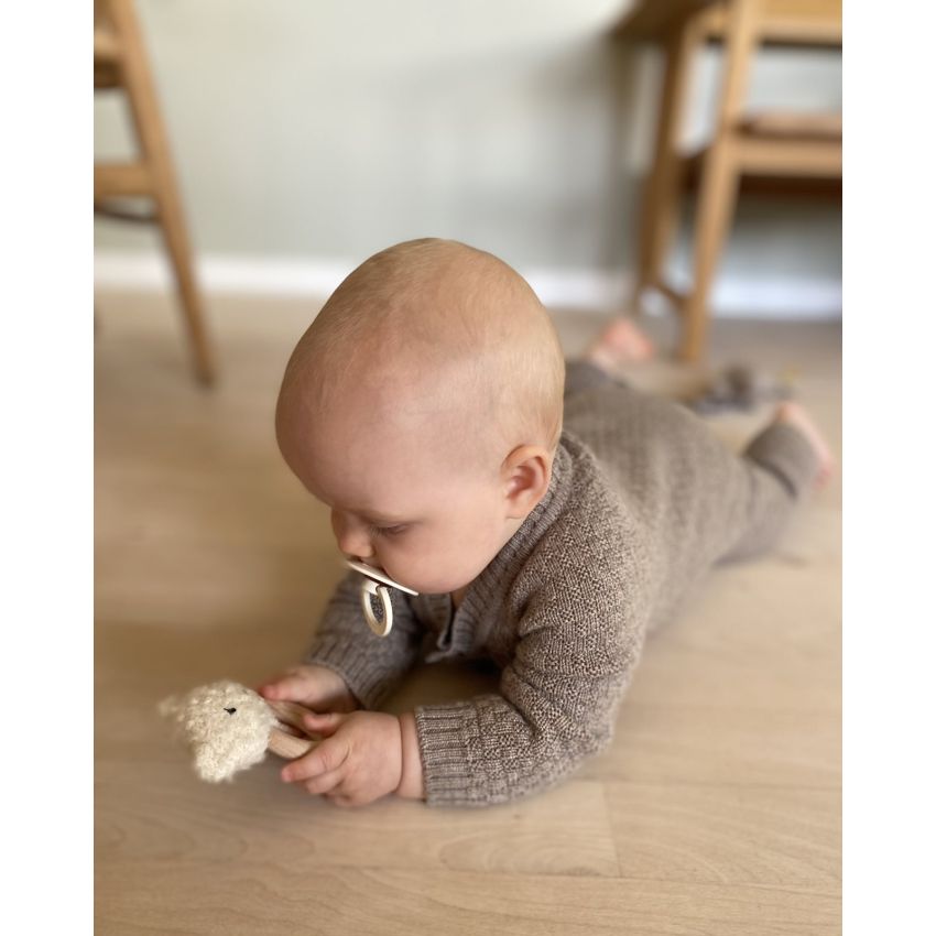 SmallStuff meriinovillane kombe nööpidega Nature Melange