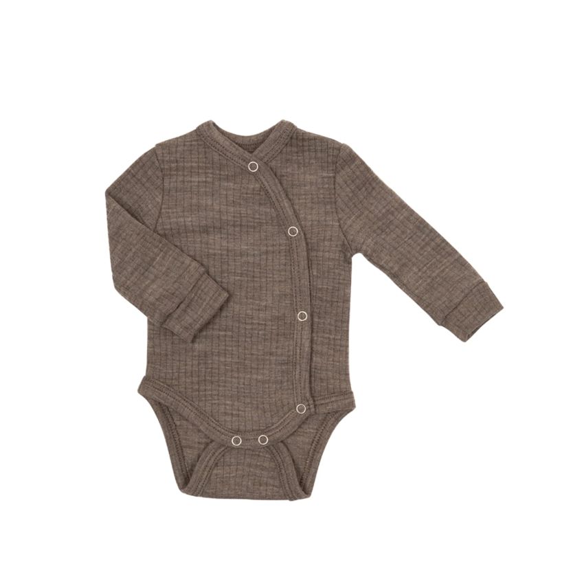 SmallStuff meriinovillane pikkade varrukatega hõlmikbody Nature Melange