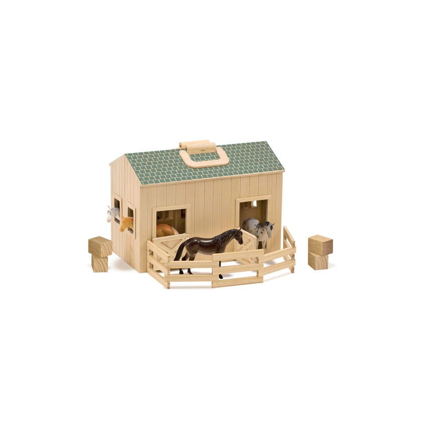 Melissa & Doug puidust Tall ja 4 hobust