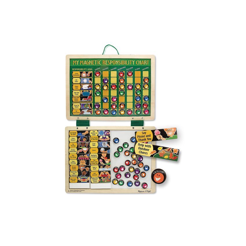 Melissa & Doug puidust magnetiline harjumuste jälgimise tahvel