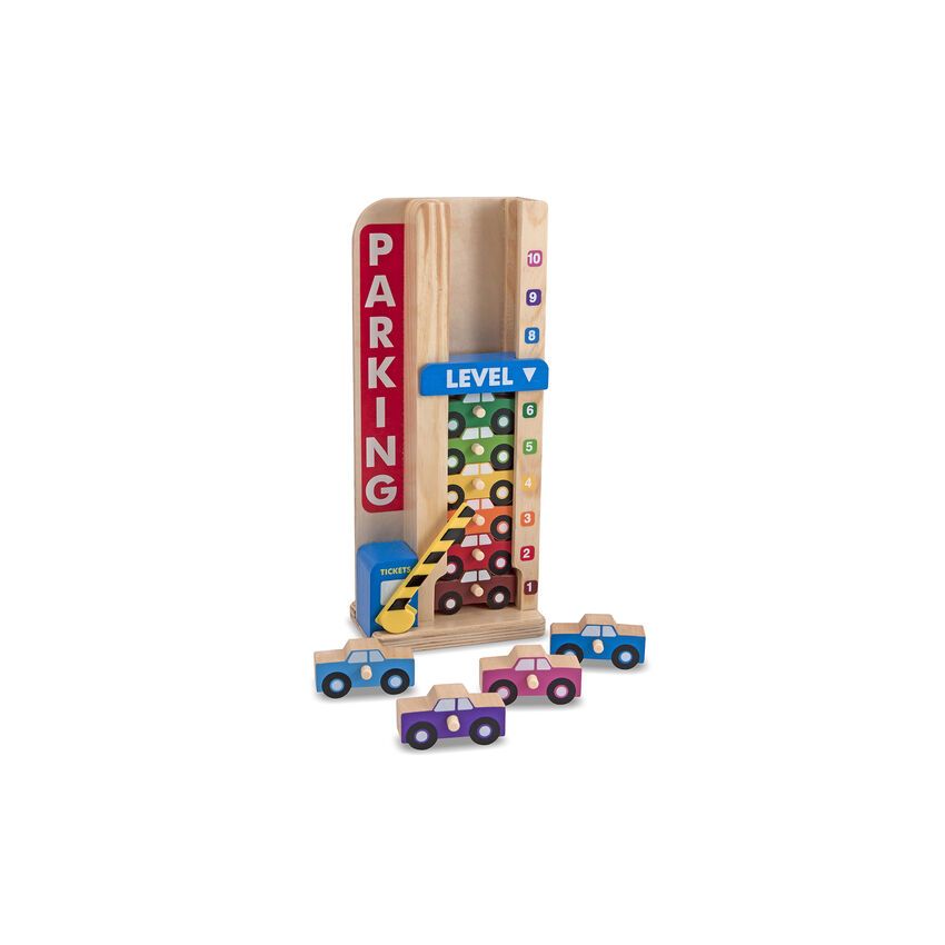Melissa & Doug puidust parkimistorn