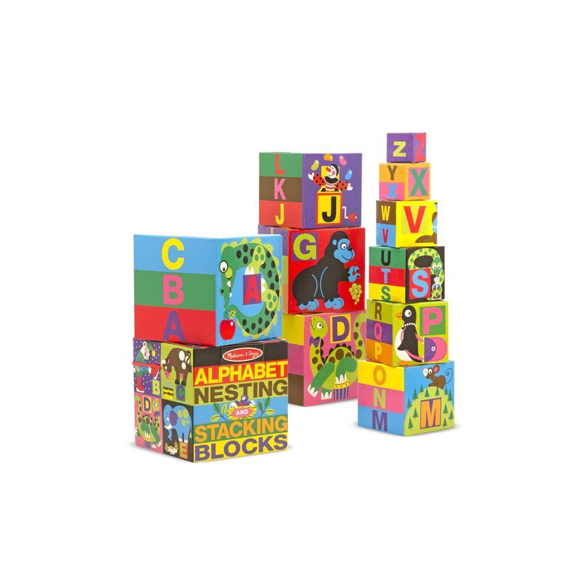 Melissa & Doug virnastamise kuubikud Tähestik