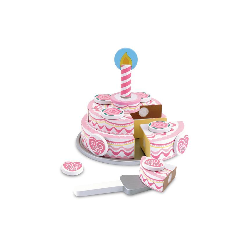 Melissa & Doug lõigatav puidust Sünnipäevatort