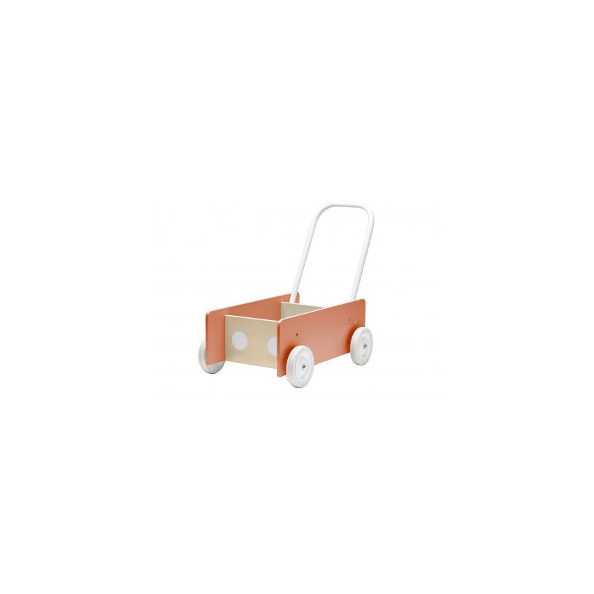 Kids Concept lükatav käru Aprikoos