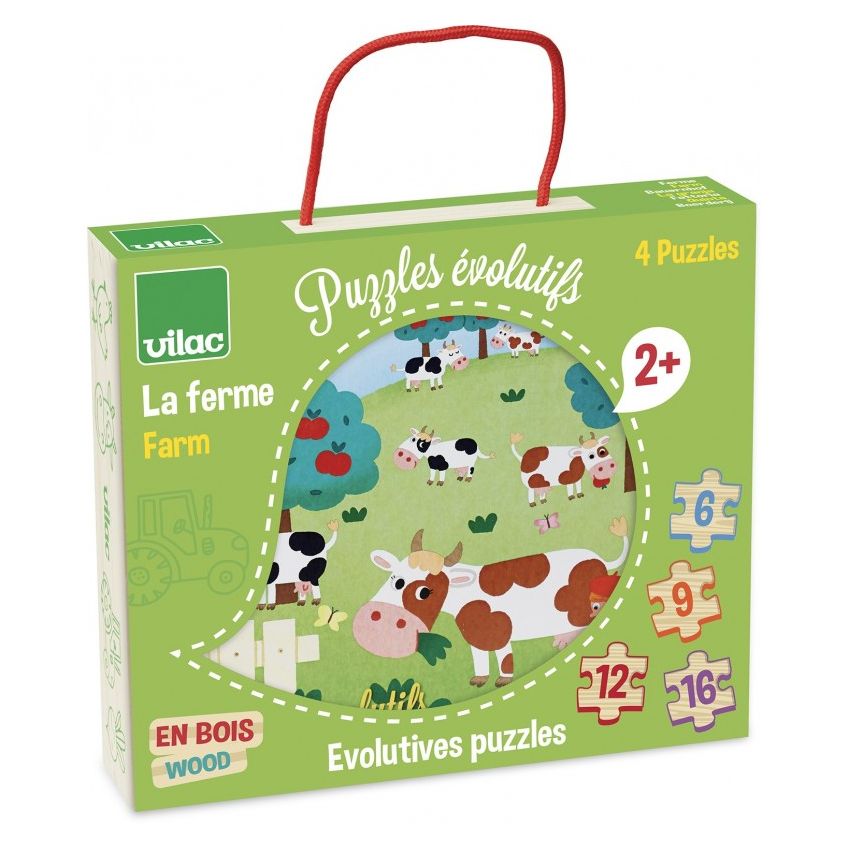 Vilac puidust puslekomplekt Farm