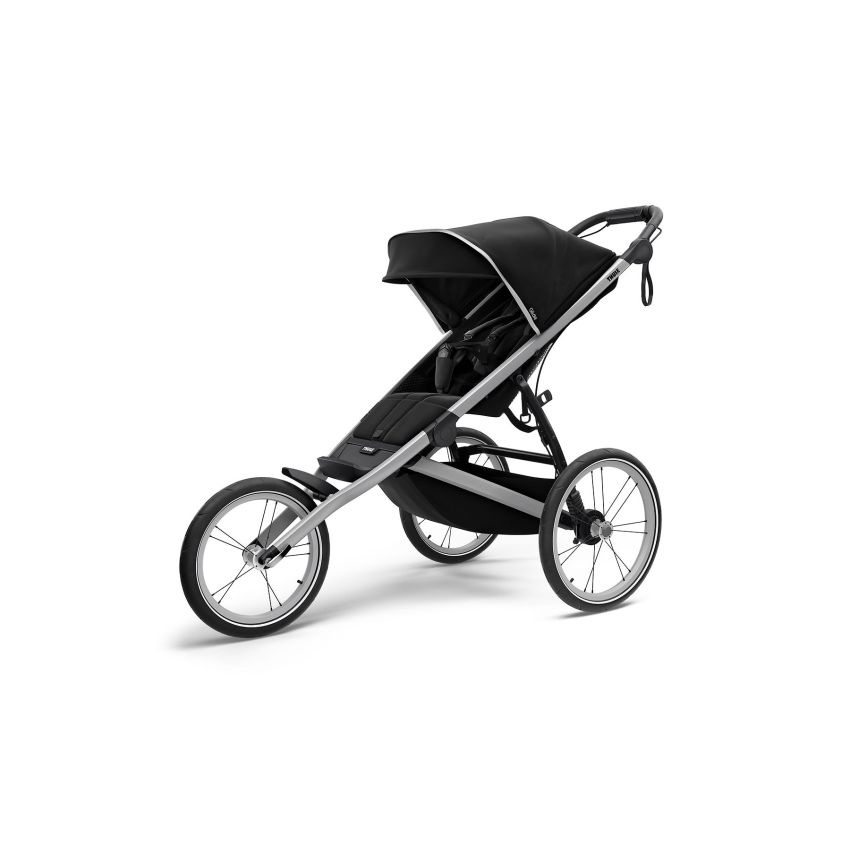 Thule jooksukäru Glide 2 Aluminium/ Jet Black