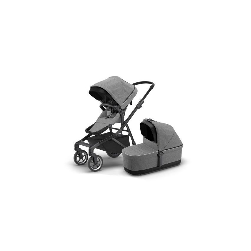 Thule Sleek 2in1 vankrikomplekt, Grey Melange on Black