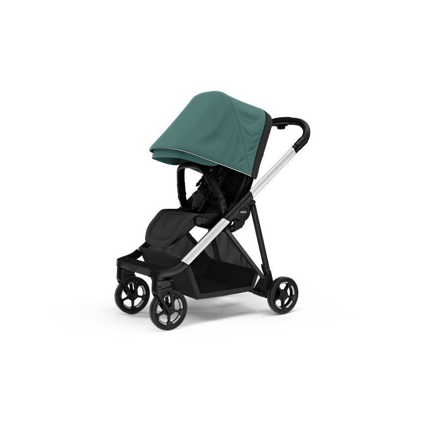 Thule jalutuskäru Shine- Aluminium/ Mallard Green