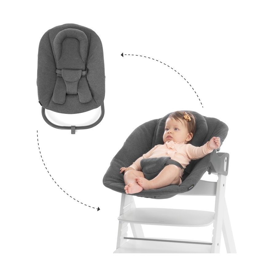 Hauck Alpha Premium lamamistool 2in1, jersey charcoal