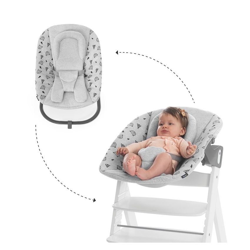Hauck Alpha Premium lamamistool 2in1, nordic grey