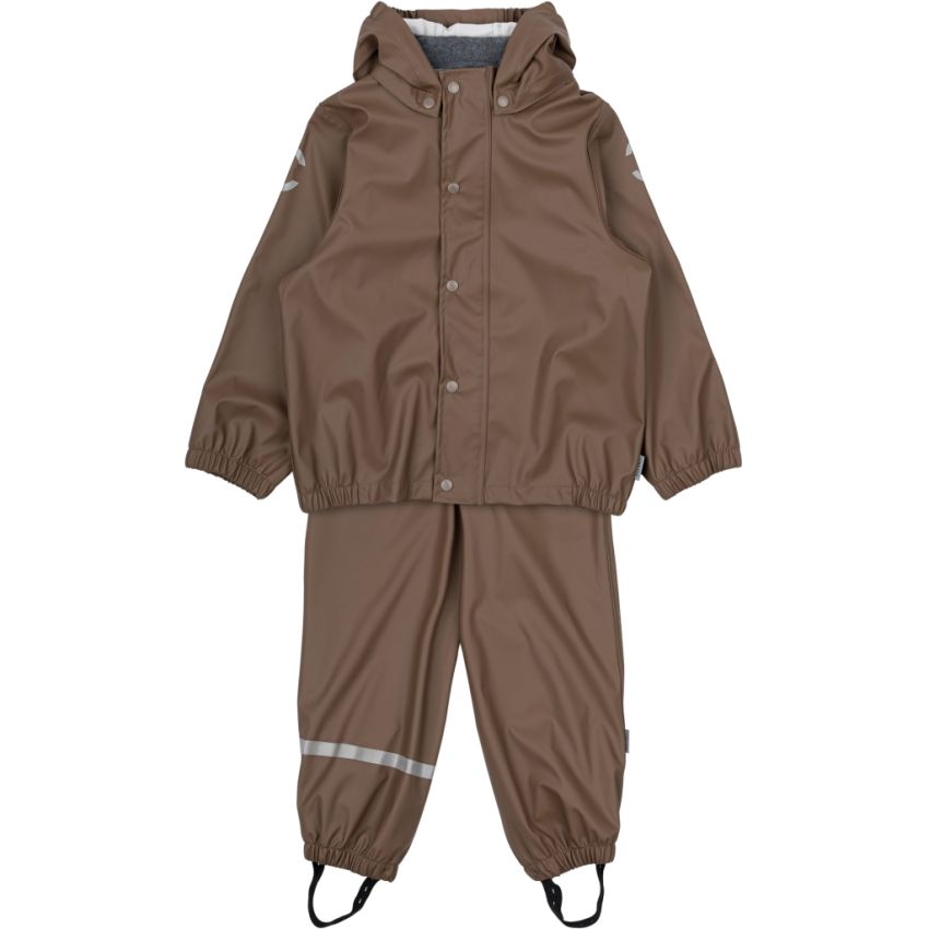 Mikk-Line traksipükstega vihmakomplekt Chocolate Chip