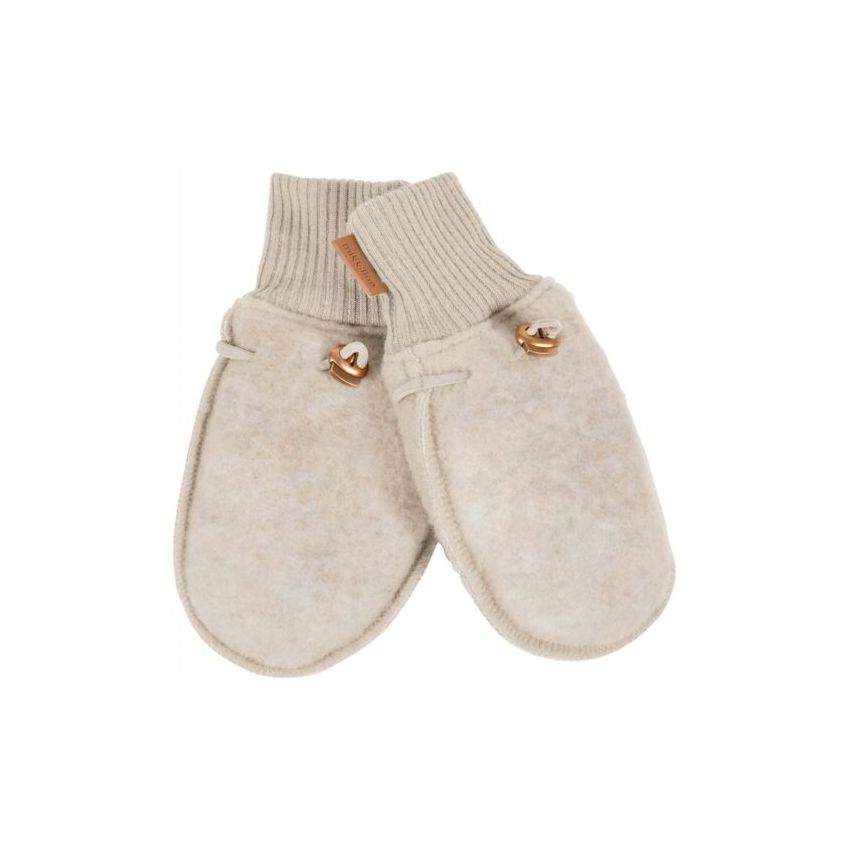 Mikk-line meriinokindad- Melange Offwhite