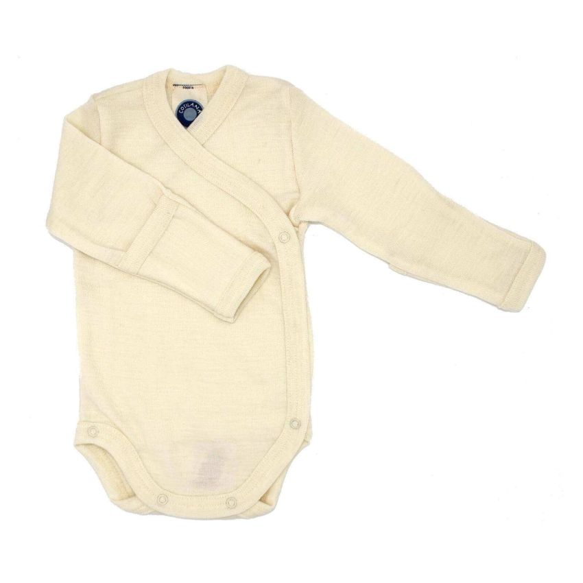 Cosilana siidi-villa hõlmikbody 50/56 Naturaalvalge