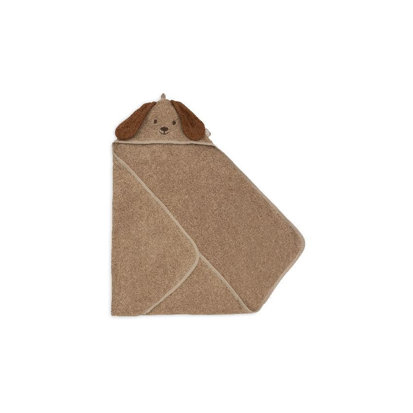 Jollein kapuutsiga rätik Terry Dog Diego 75x75cm