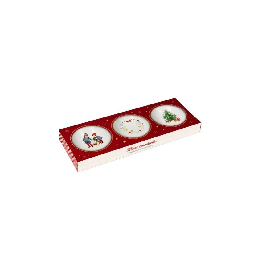 Christmas portselan taldrik 3 tk