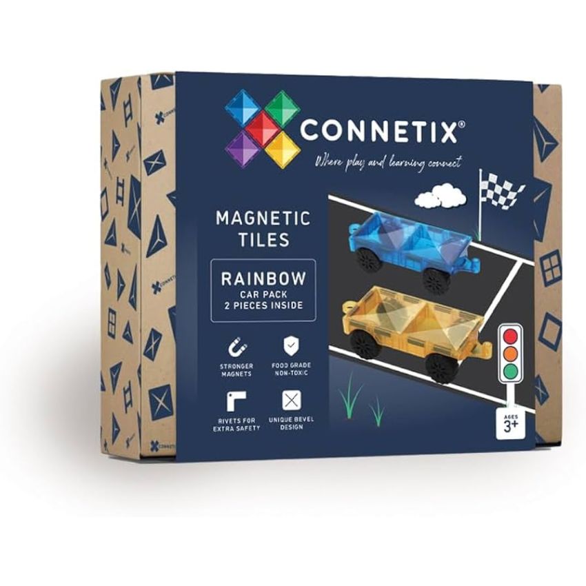 Connetix Rainbow magnetilised klotsid 2tk Car Pack