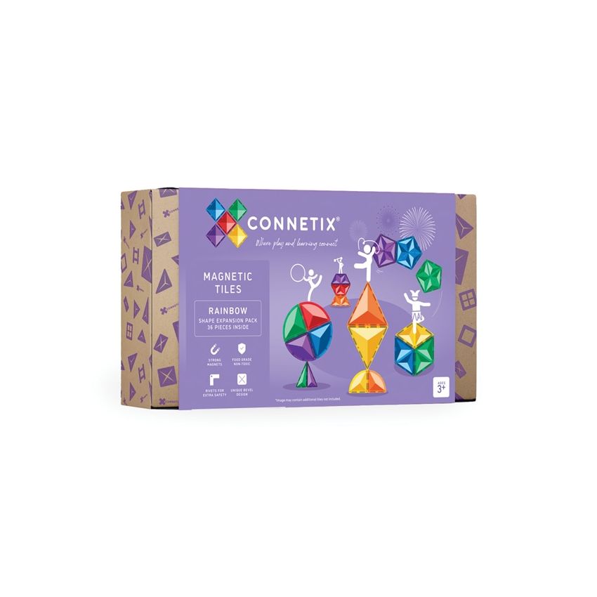 Connetix magnetilised klotsid Rainbow Shape Expansion Pack 36tk