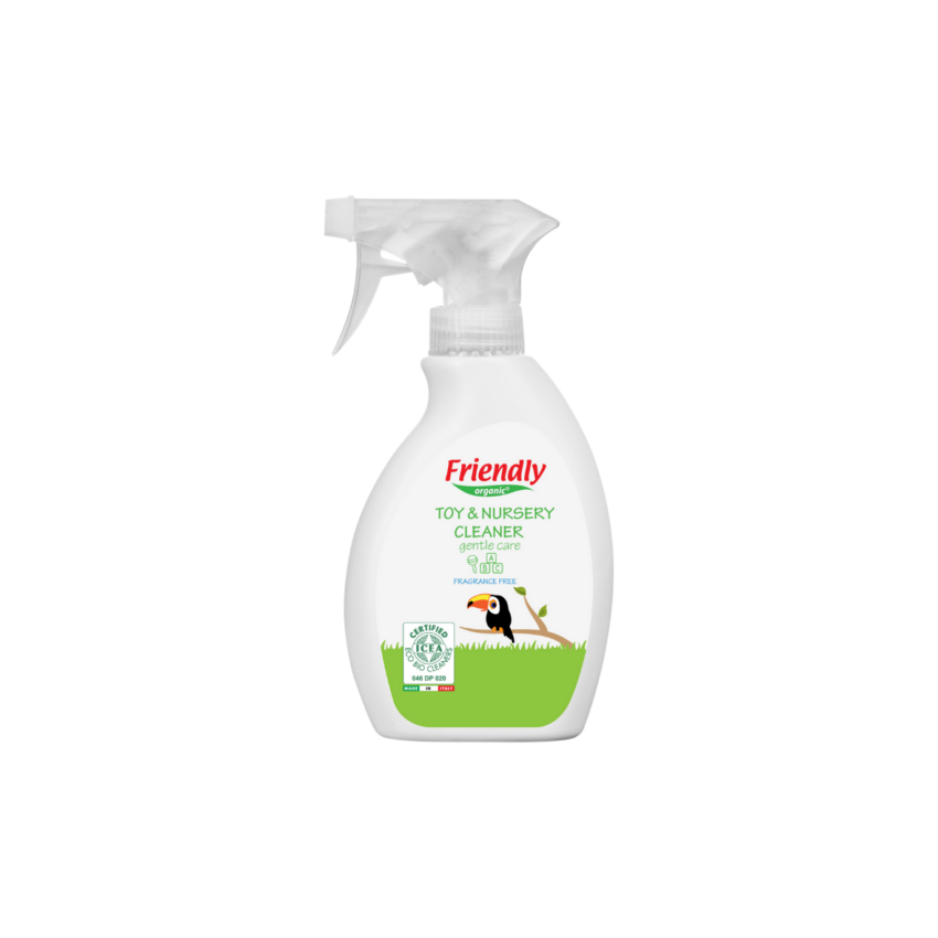 Friendly Organic lõhnatu mänguasjade ja lastetoa puhastusvahend aloe veraga, 250 ml