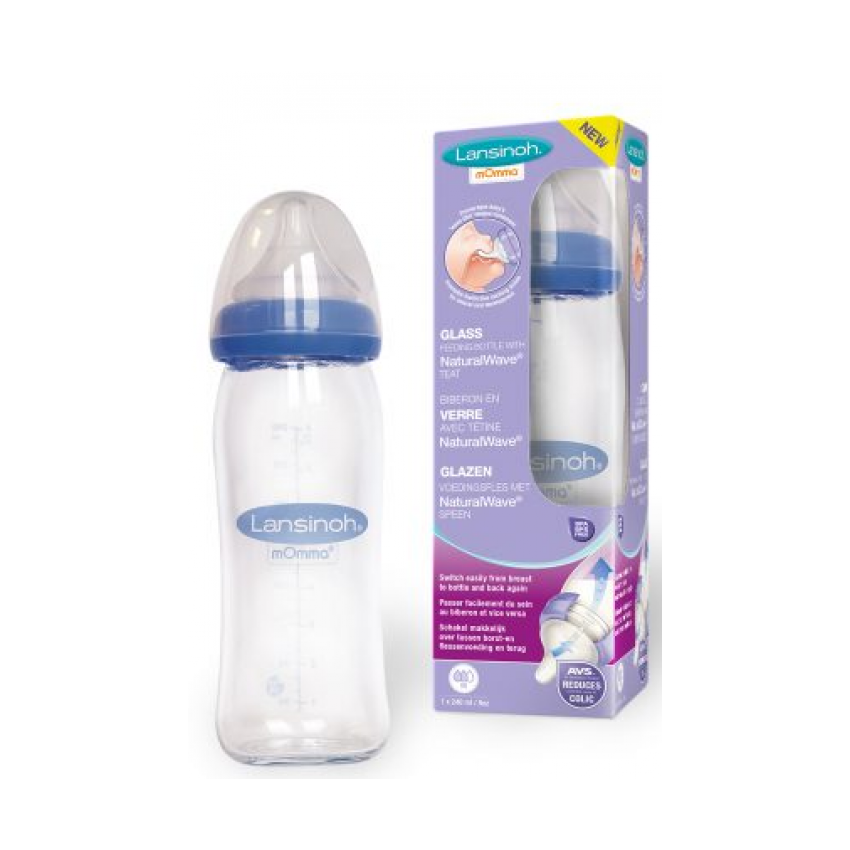 Lansinoh lutipudel klaasist 240ml