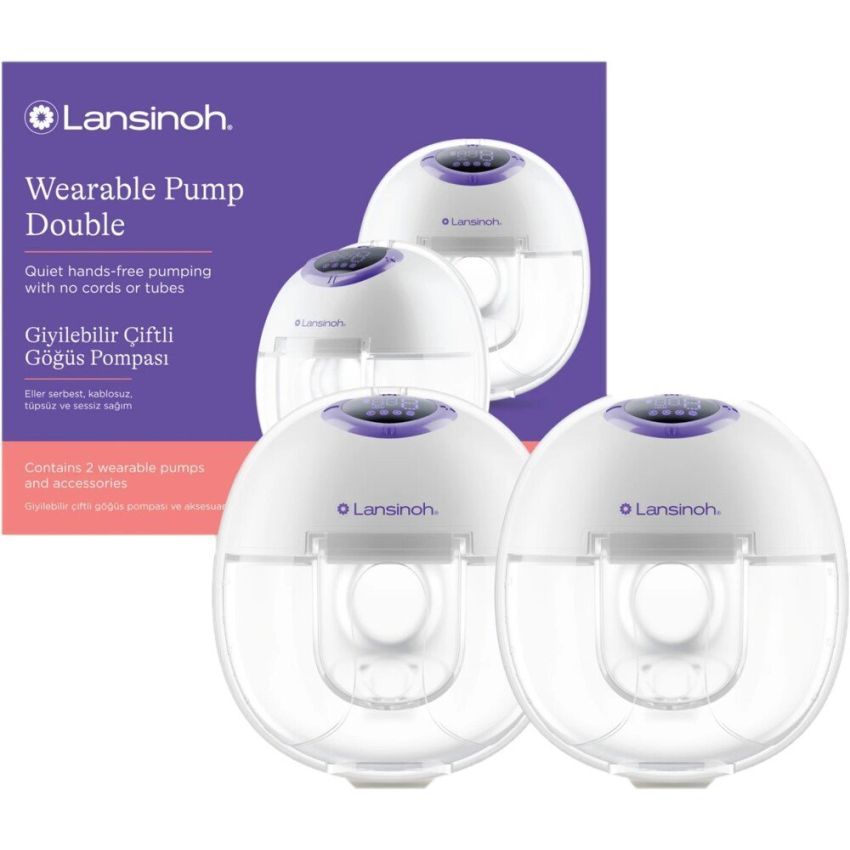 Lansinoh®Discreet Duo kaasaskantav käed vaba elektriline rinnapump