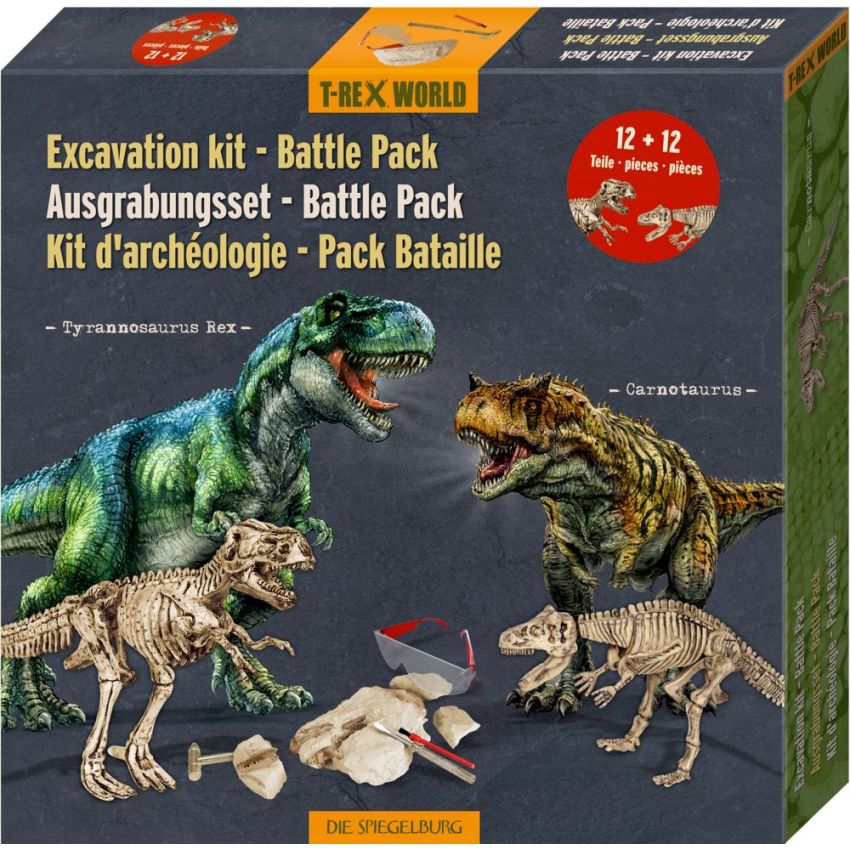 T-Rex World Dinosauruse luude väljakaevamiskomplekt 2tk