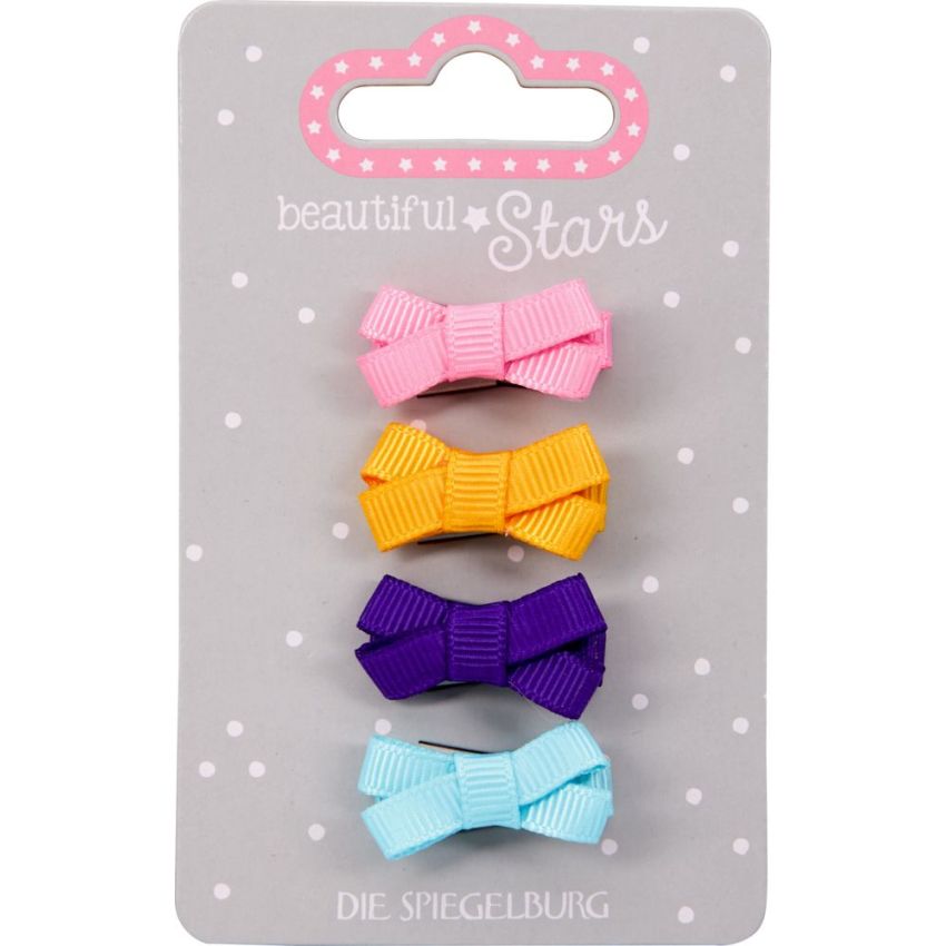 Beautiful Stars juukseklamber 4 tk erinevad värvid
