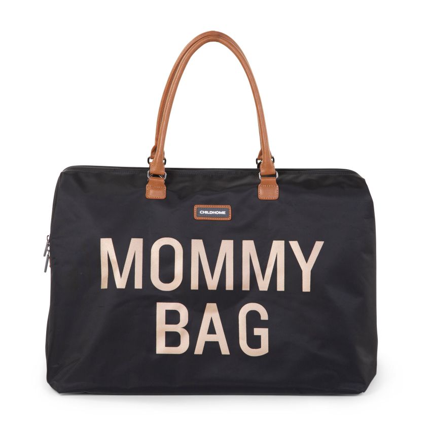 Childhome beebitarvete kott suur Mommy Bag must/kuld