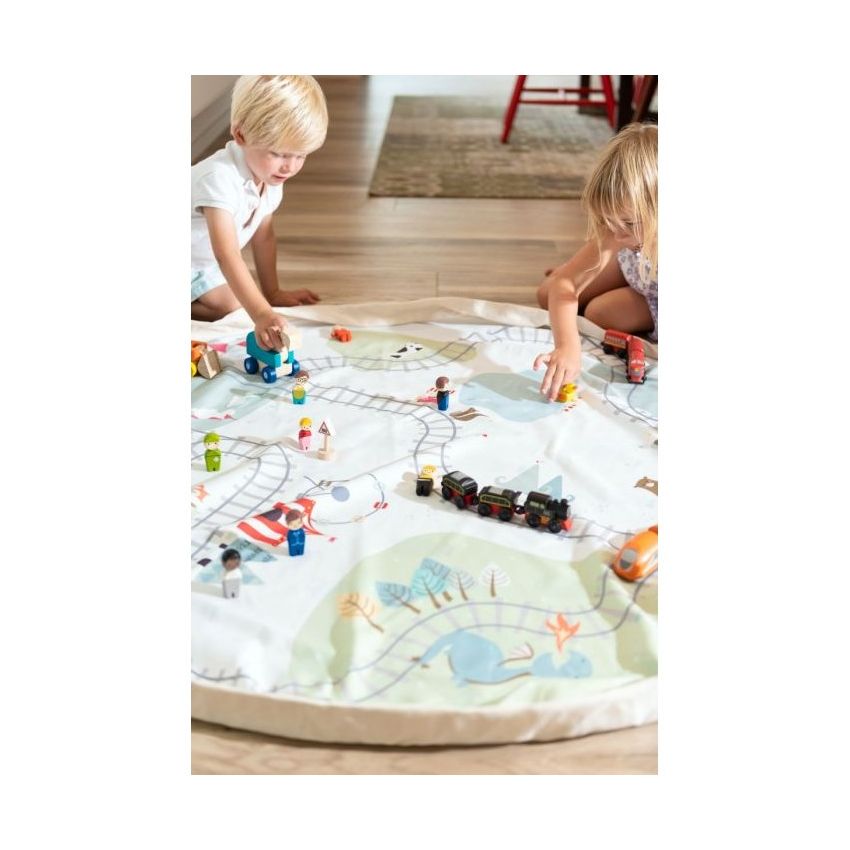PlayandGo mängumatt-kott rongikaart/karud