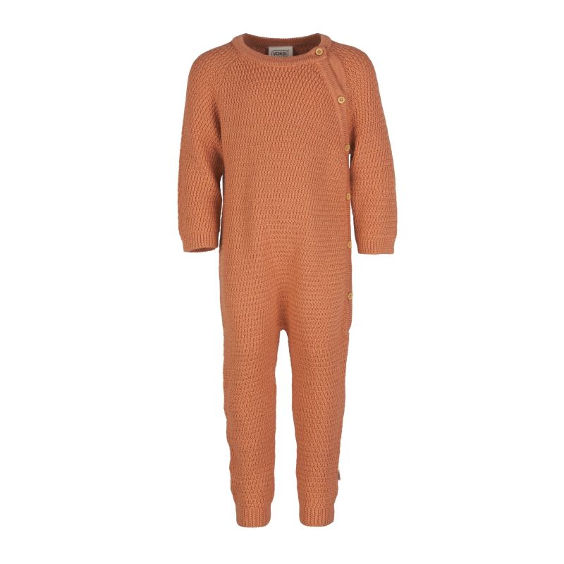 Voksi Wool meriinovillane kombe Honeycomb Sandstone Peach