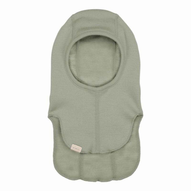 Voksi Wool meriinovillane tuukrimüts Balaclava Misty Green