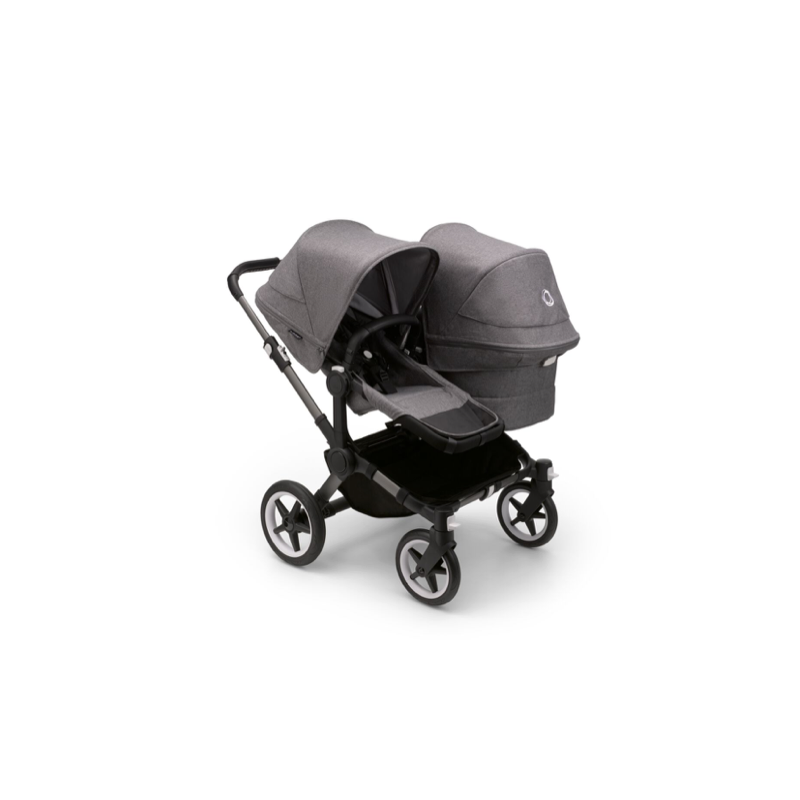Bugaboo Donkey 5 Duo 2in1 vankrikomplekt Graphite/Grey Melange