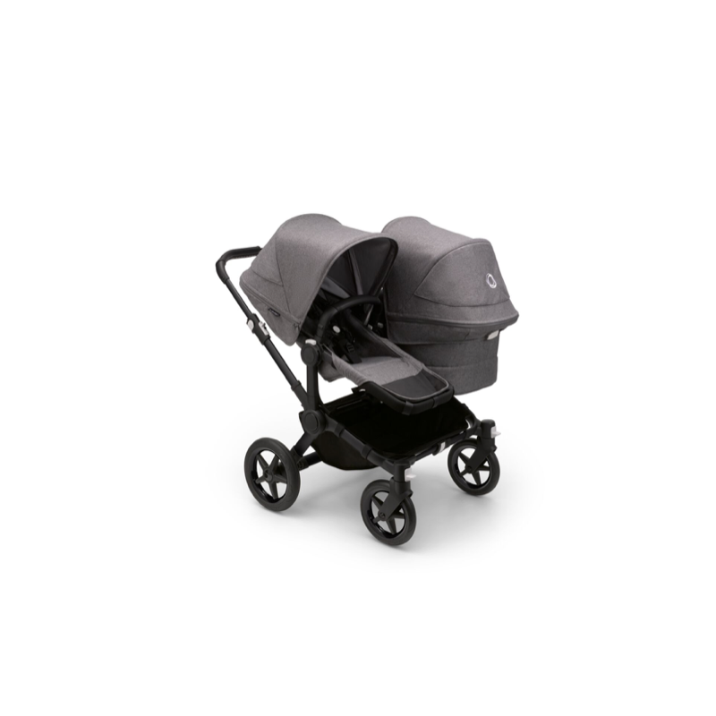 Bugaboo Donkey 5 Duo 2in1 vankrikomplekt Black/Grey Melange