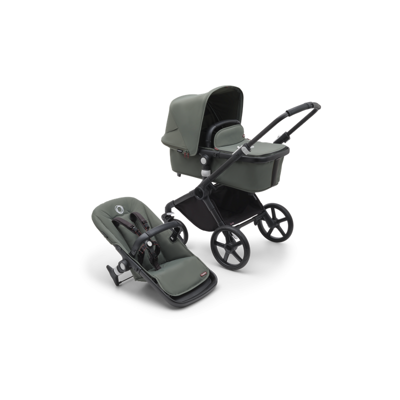 Bugaboo Fox Cub 2in1 vankrikomplekt Black/Forest green/Forest green