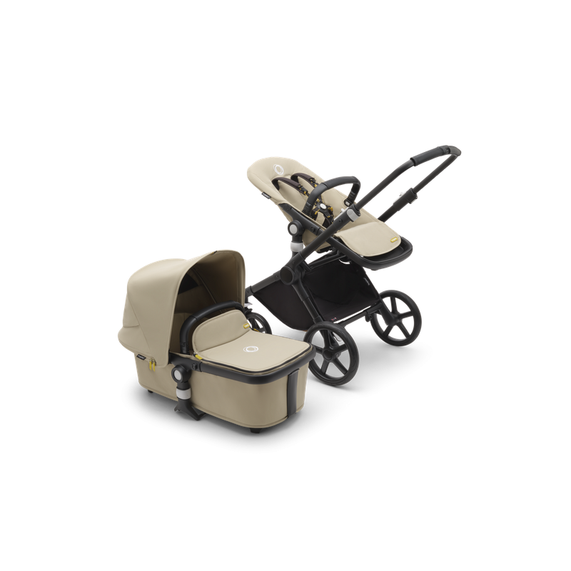 Bugaboo Fox Cub 2in1 vankrikomplekt Black/Desert Beige/Desert Beige 