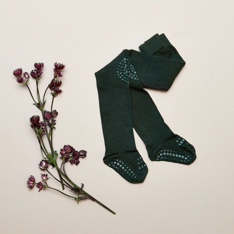 GoBabyGo Wool libisemiskindlad villased sukkpüksid Forest Green